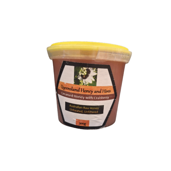 Creamed Honey with Cranberry