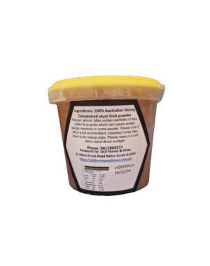 Creamed Honey with Plum