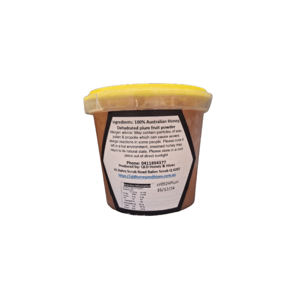 Creamed Honey with Plum