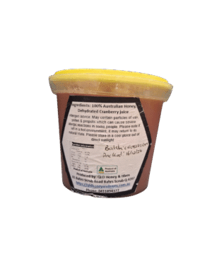 Creamed Honey with Cranberry