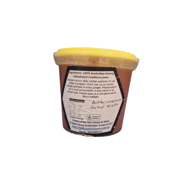 Creamed Honey with Cranberry