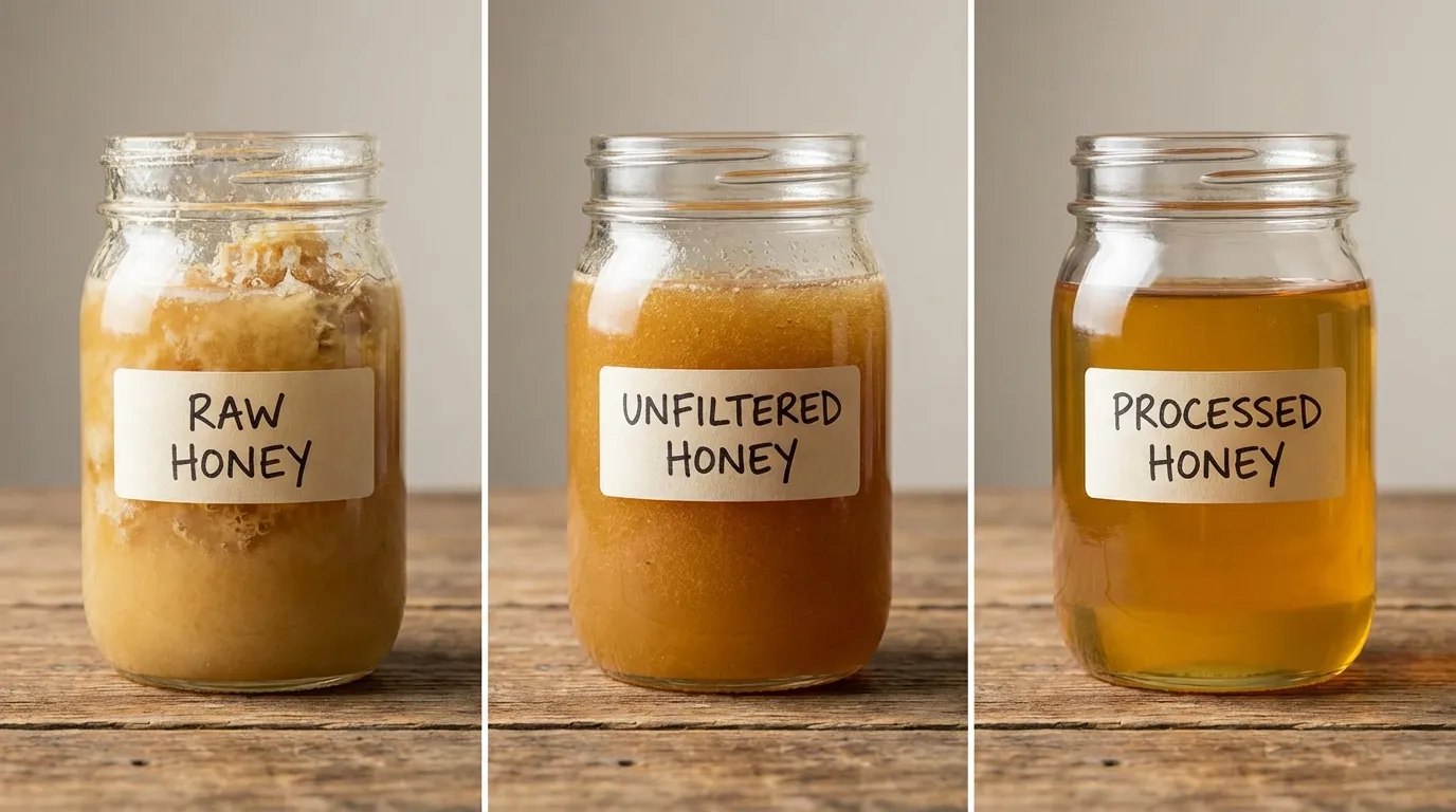 Honey processing comparison