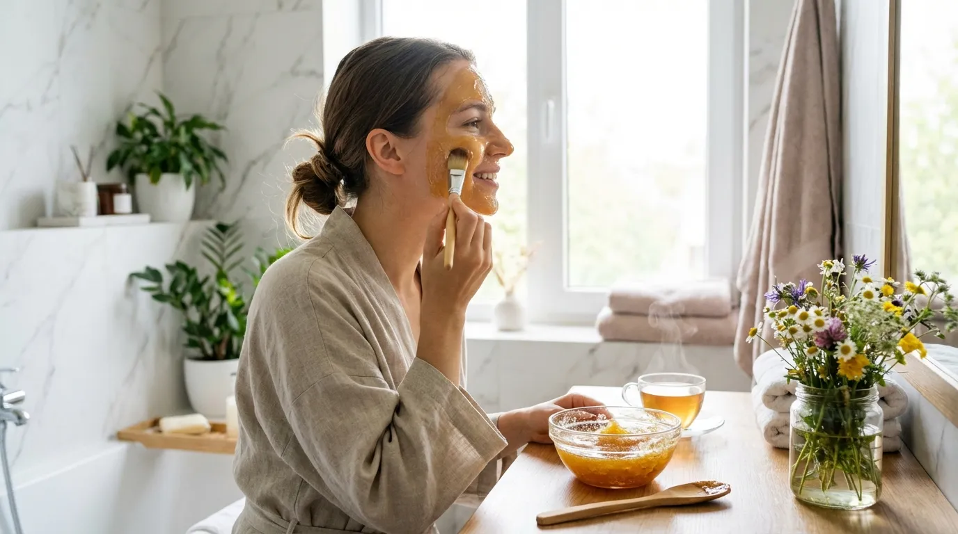 Honey used in natural skincare